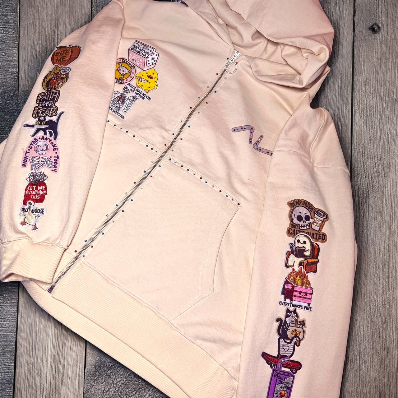 "LIL COOLER" ZIP-UP HOODIE