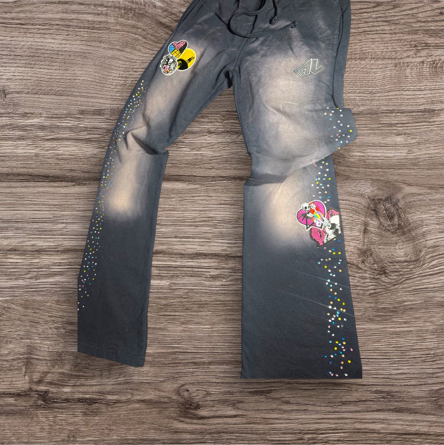 "I CHOOSE VIOLENCE" HEAVY COTTON ACID WASH SWEATSUIT