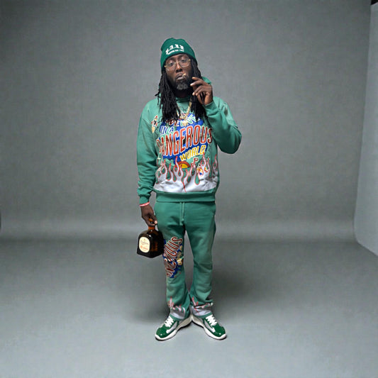 "DANGEROUS WORLD" SWEATSUIT