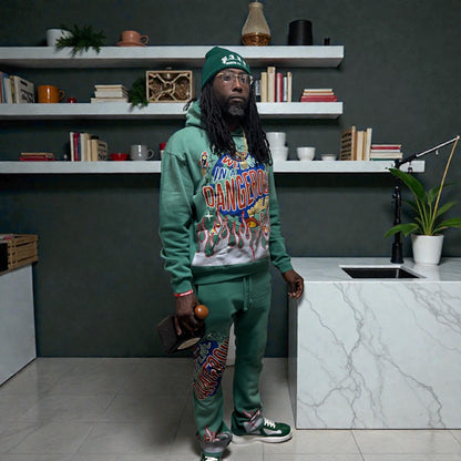 "DANGEROUS WORLD" SWEATSUIT