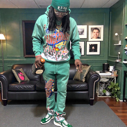 "DANGEROUS WORLD" SWEATSUIT
