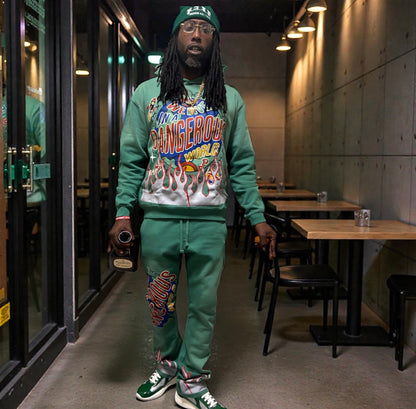 "DANGEROUS WORLD" SWEATSUIT