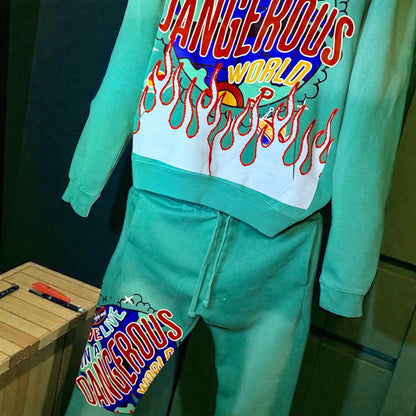 "DANGEROUS WORLD" SWEATSUIT